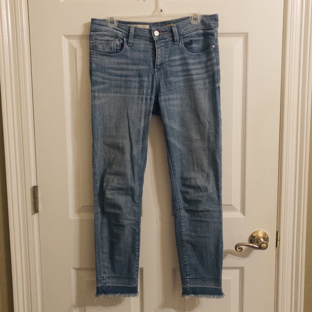 Anthropologie Pilcro Fringe Hem Jeans - Sz 28